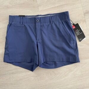 Under Armour HeatGear 4" Golf Shorts Womens 6 Blue NWT $59